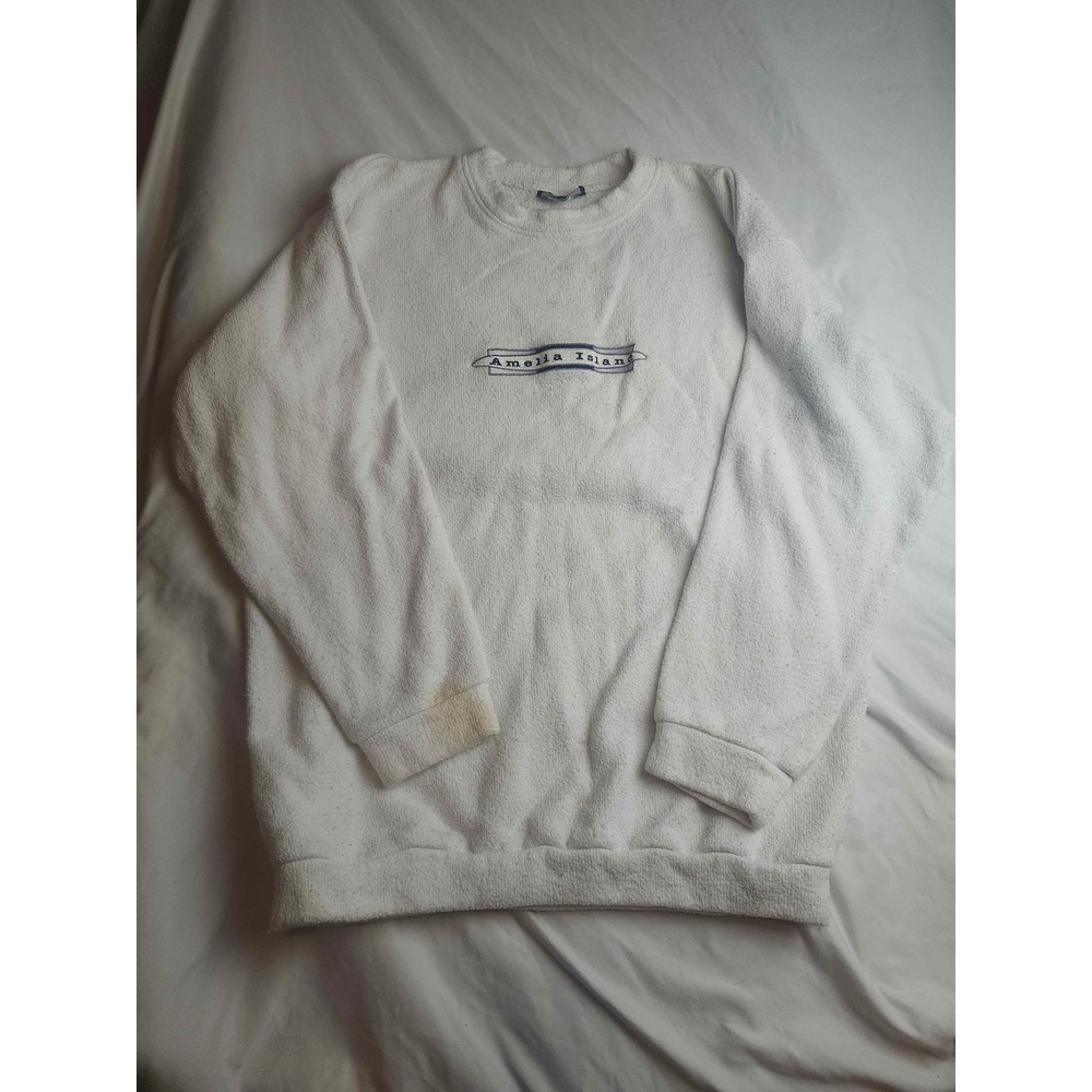 Vintage Exist Sports Line Amelia Island Sweatshirt White XXL Made in USA
